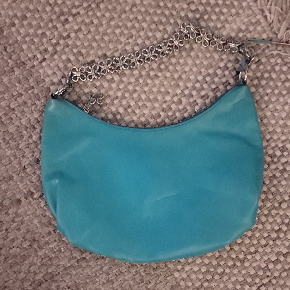 Blue Chain Shoulder Bag